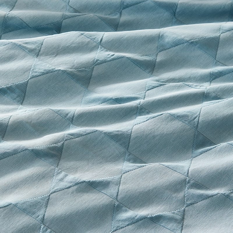 Lennox Matelasse Ocean Quilt Cover