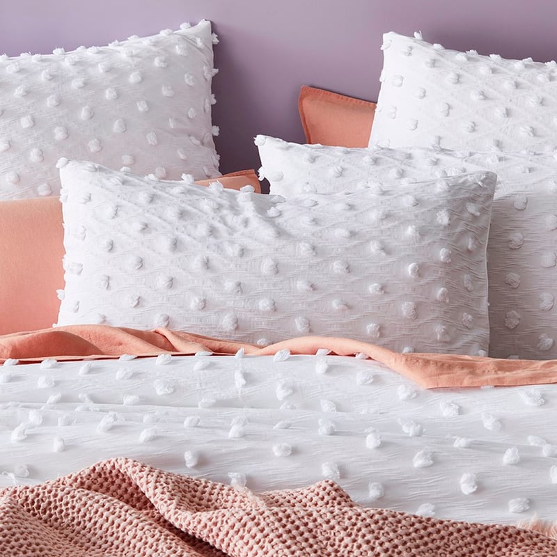 Demi Tufted White Quilt Cover 