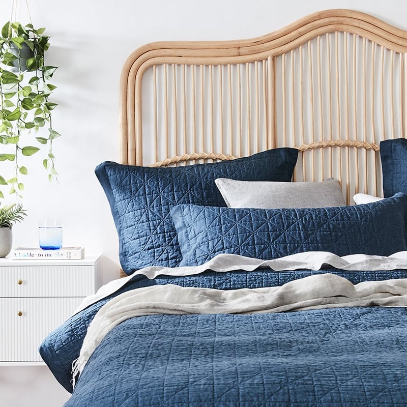 Vintage Washed Linen Old Navy Quilted Quilt Cover Separates