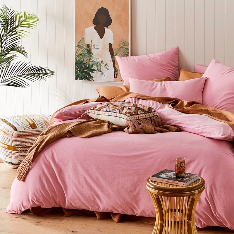 Stonewashed Cotton Fairy Floss Quilt Cover