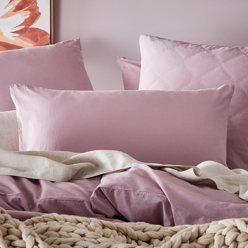Stonewashed Cotton Lavender Quilt Cover