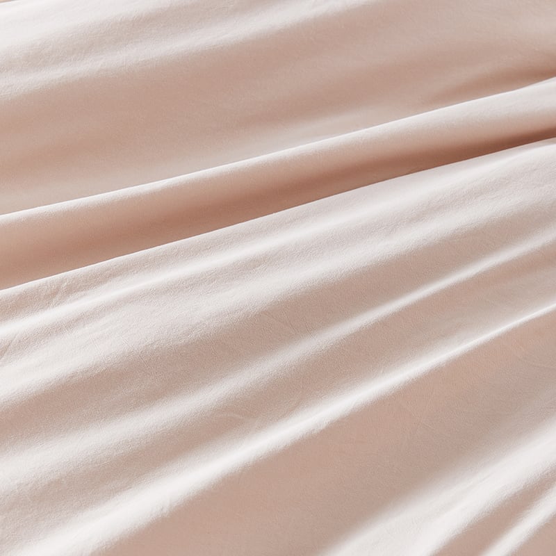 Stonewashed Cotton Nude Quilt Cover