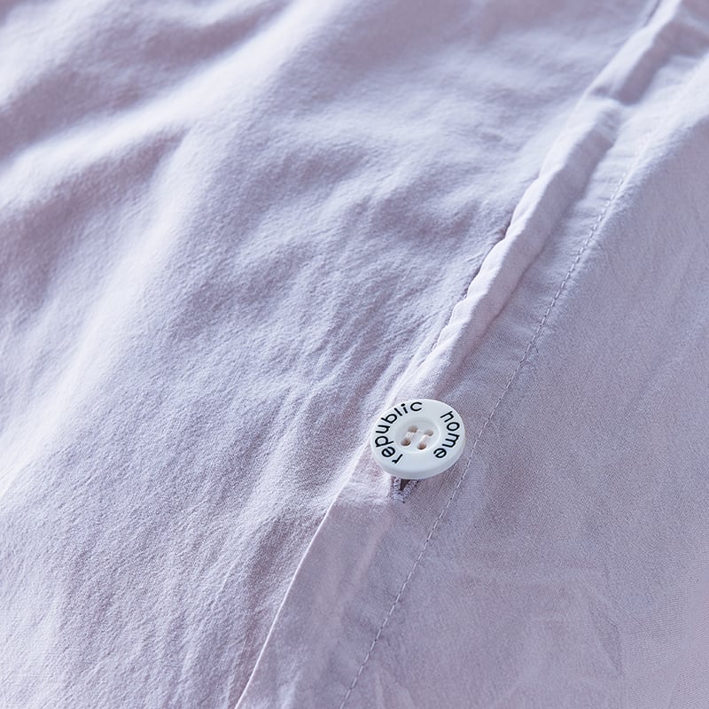 Stonewashed Cotton Orchid Quilt Cover