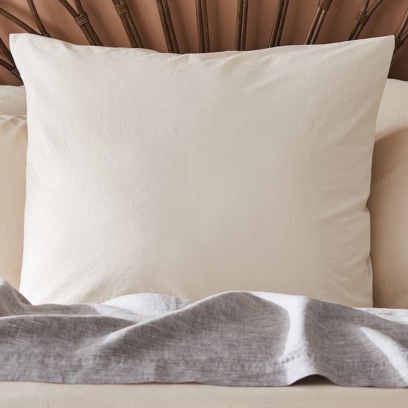 Stonewashed Cotton Sand Quilt Cover Separates