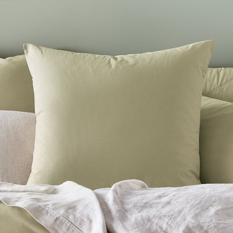 Stonewashed Cotton Soft Khaki Quilt Cover