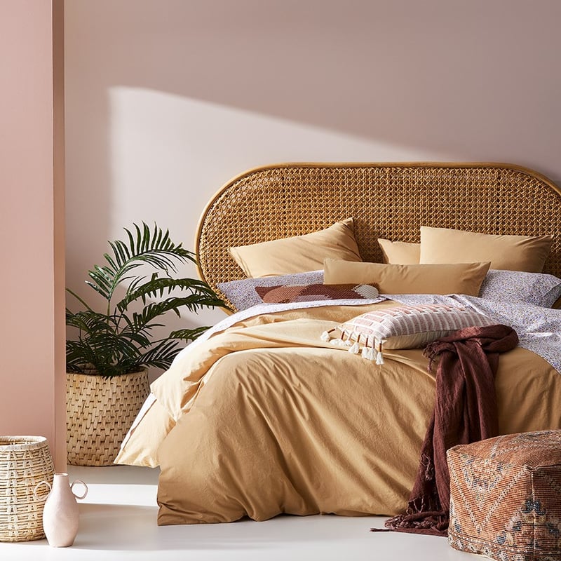 Stonewashed Cotton Wheat Quilt Cover