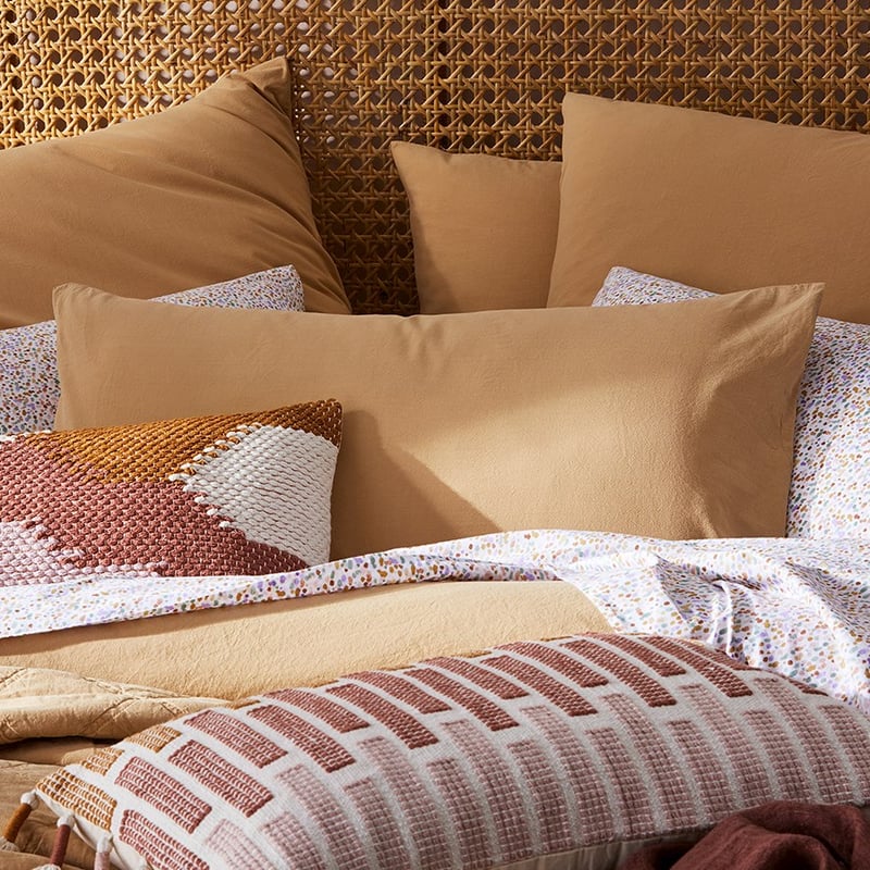 Stonewashed Cotton Wheat Quilt Cover