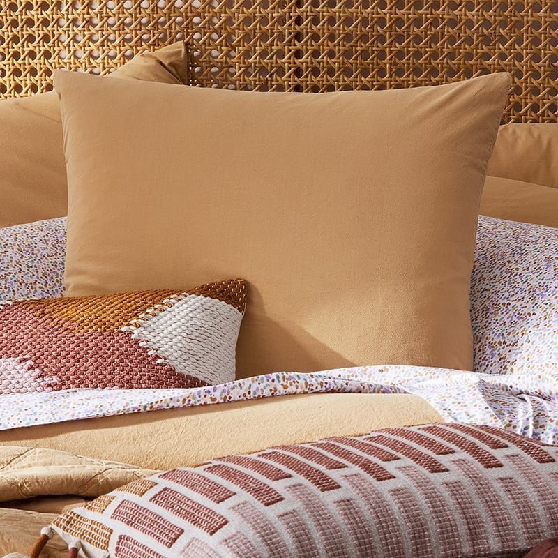 Stonewashed Cotton Wheat Quilt Cover