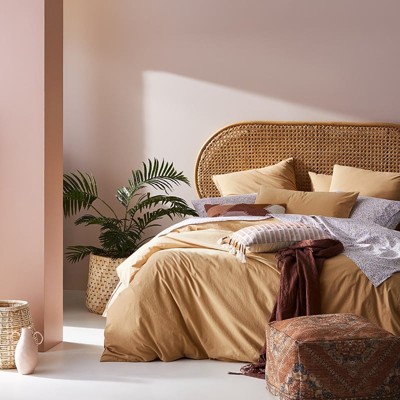 Stonewashed Cotton Wheat Quilt Cover