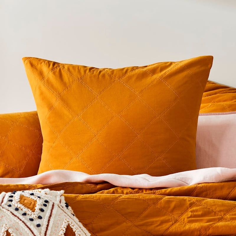 Stonewashed Cotton Chai Quilted Coverlet