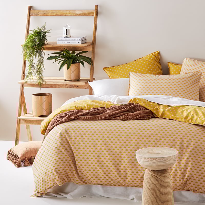 Stonewashed Printed Cotton Nude Sunray Quilt Cover