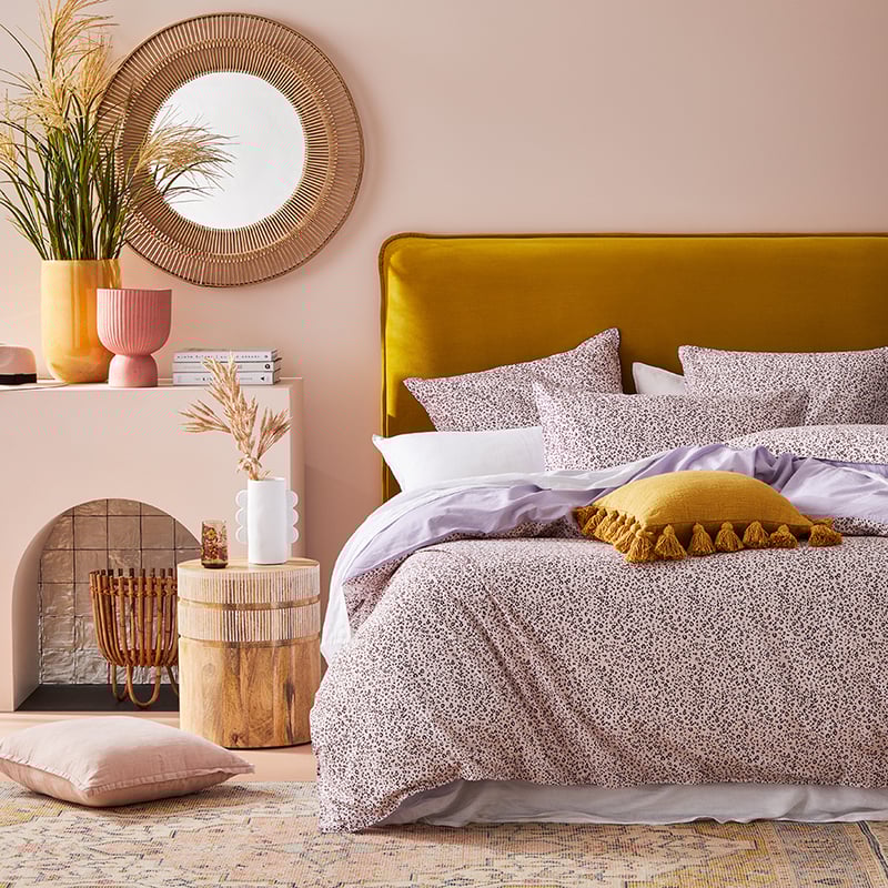 Stonewashed Printed Cotton Pink Cheetah Quilt Cover