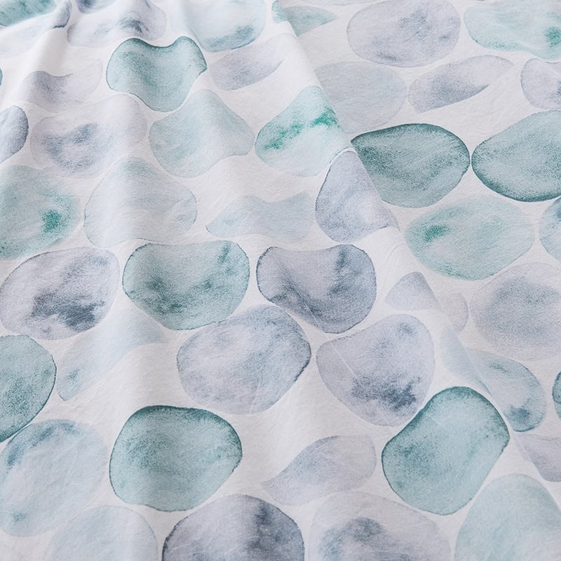 Stonewashed Cotton Printed Watercolour Spot Quilt Cover