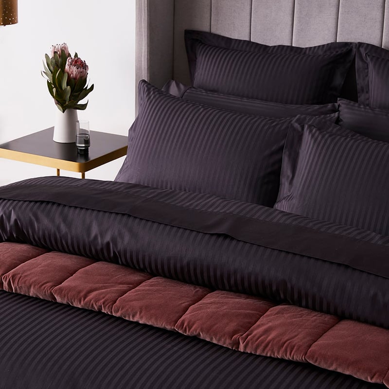 1200TC Stripe Duvet Cover Nite