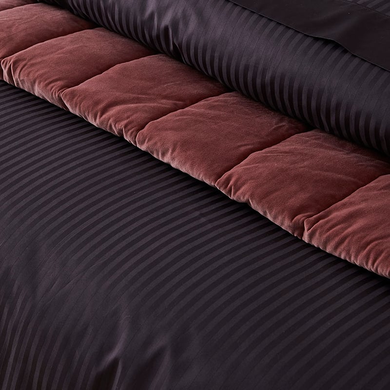 1200TC Stripe Duvet Cover Nite