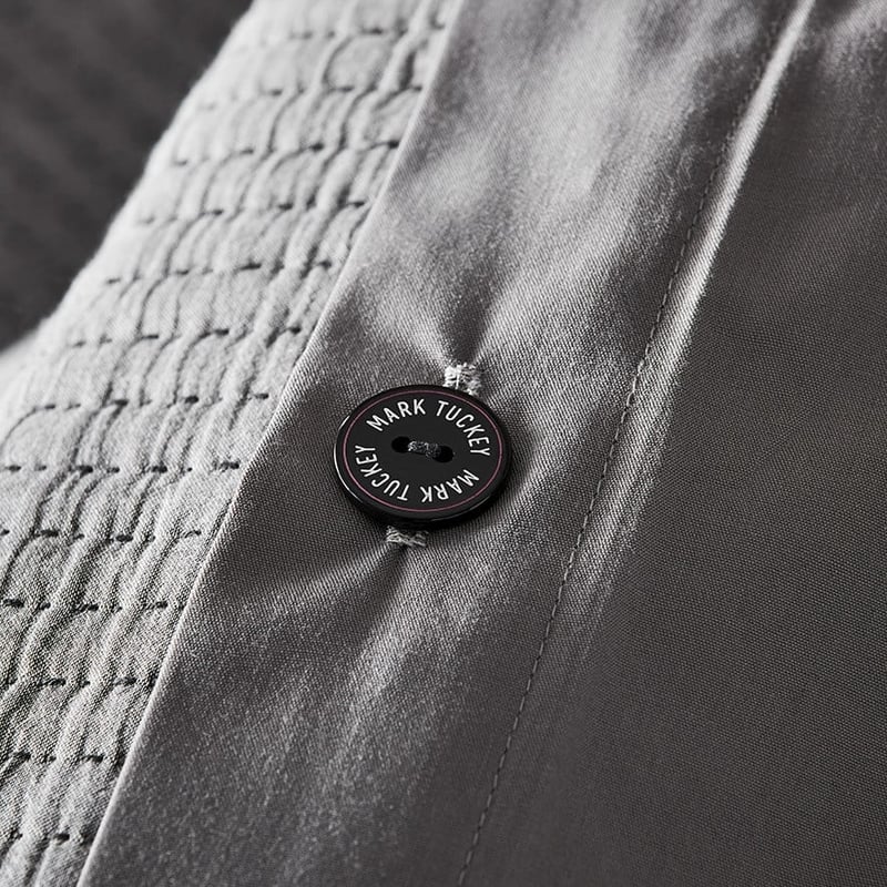 Mark Tuckey Quilted Grey Quilt Cover
