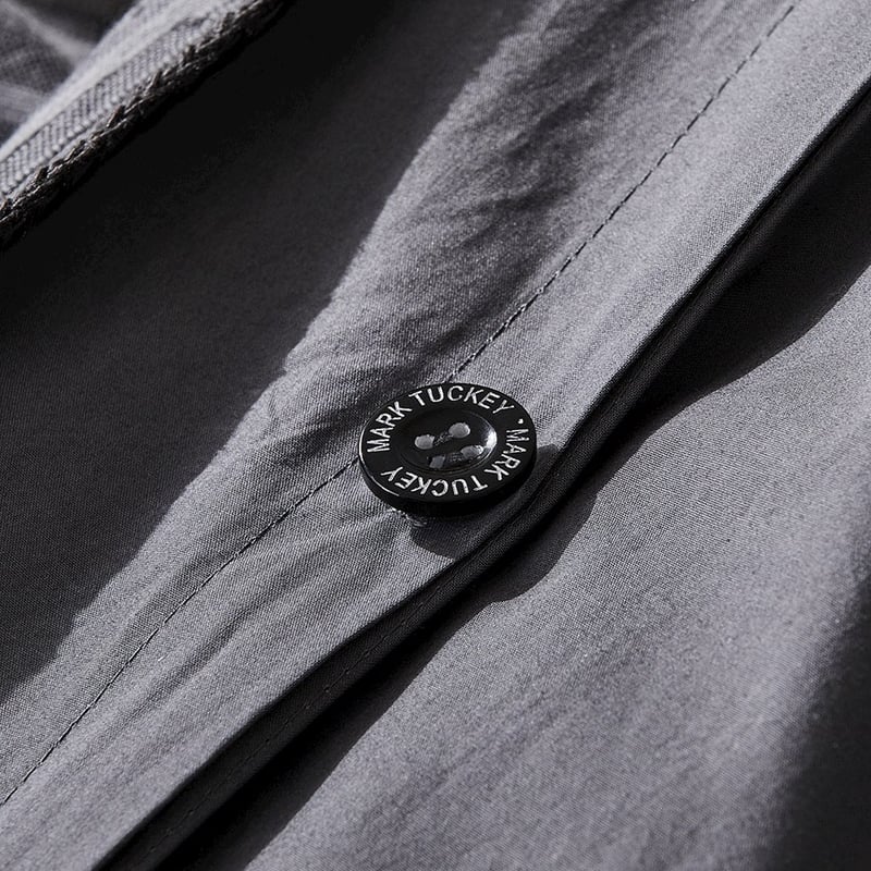 Mason Jacquard Steel Quilt Cover