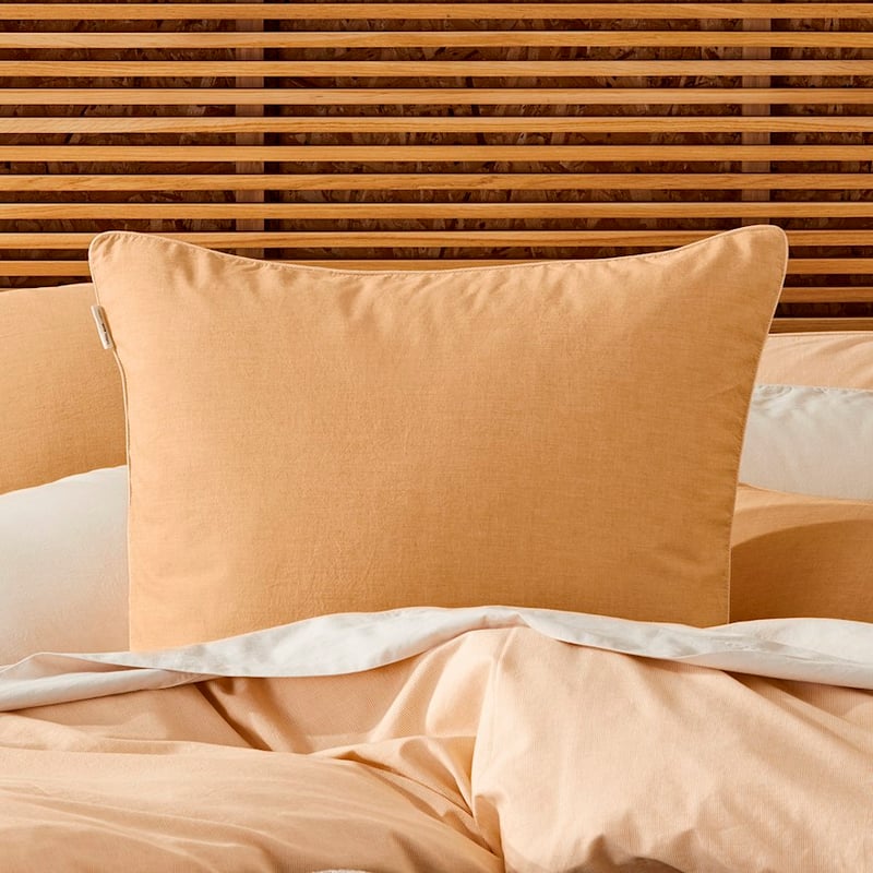 Organic Cotton Chambray Mustard Quilt Cover
