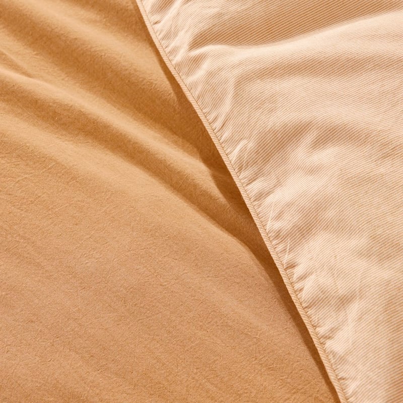 Organic Cotton Chambray Mustard Quilt Cover