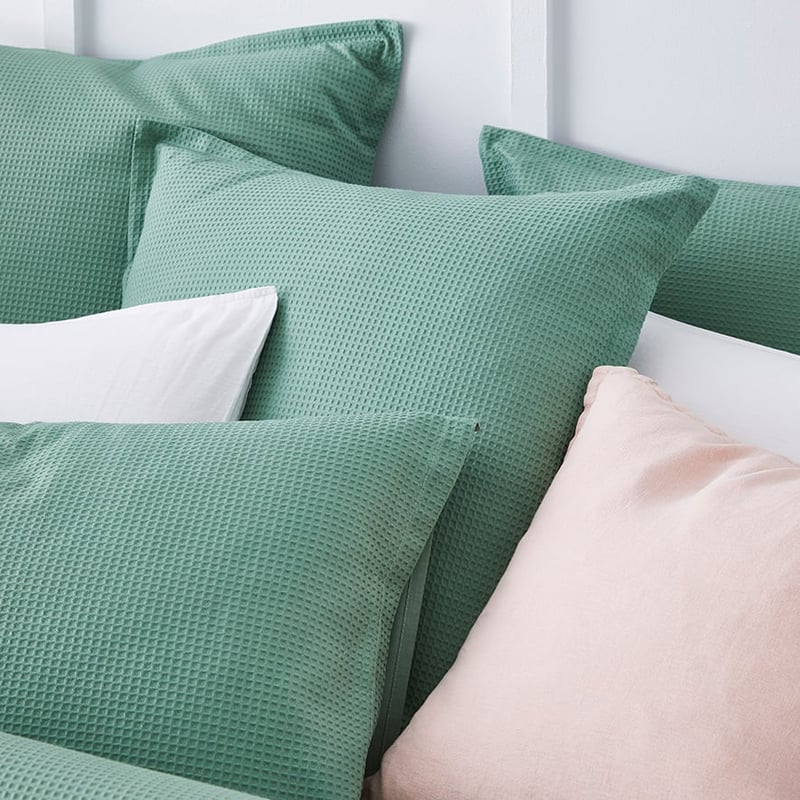 Tribeca Waffle Quilt Cover Set Aloe