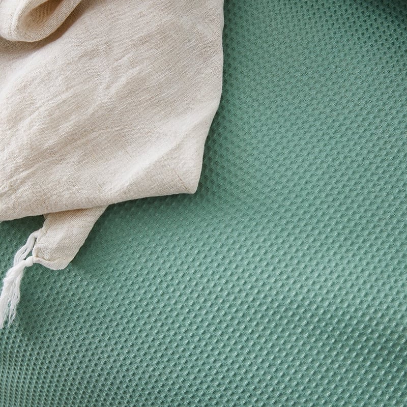 Tribeca Waffle Quilt Cover Set Aloe