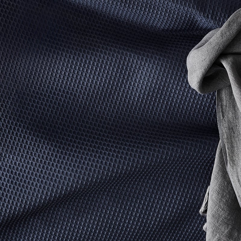Tribeca Waffle Quilt Cover Set in Indigo