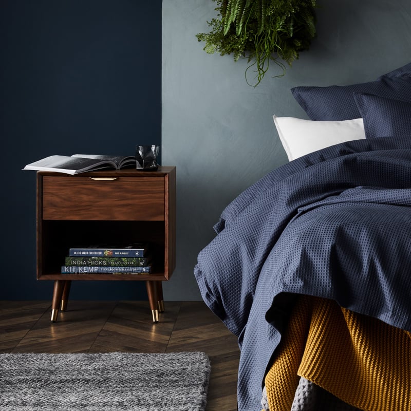 Tribeca Waffle Quilt Cover Set in Indigo