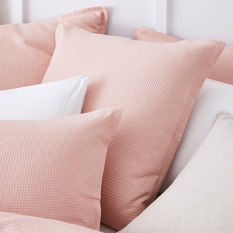 Tribeca Waffle Quilt Cover Set Rose