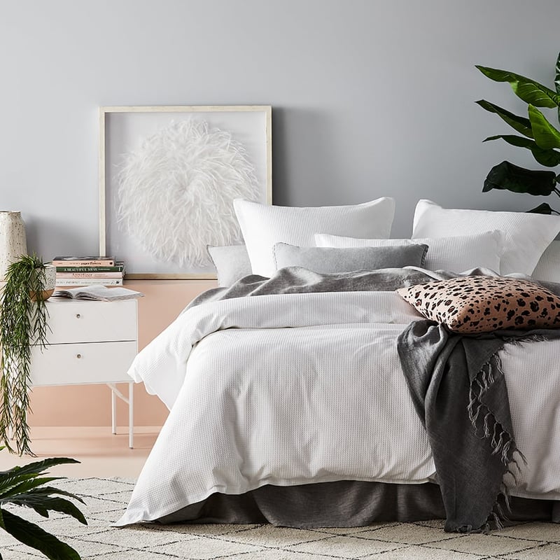 Tribeca Waffle Quilt Cover Set White