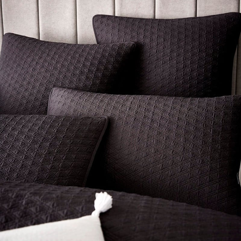 Prague Quilt Cover Coal 