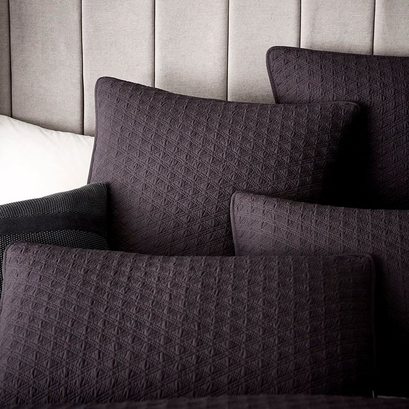 Prague Quilt Cover Coal 