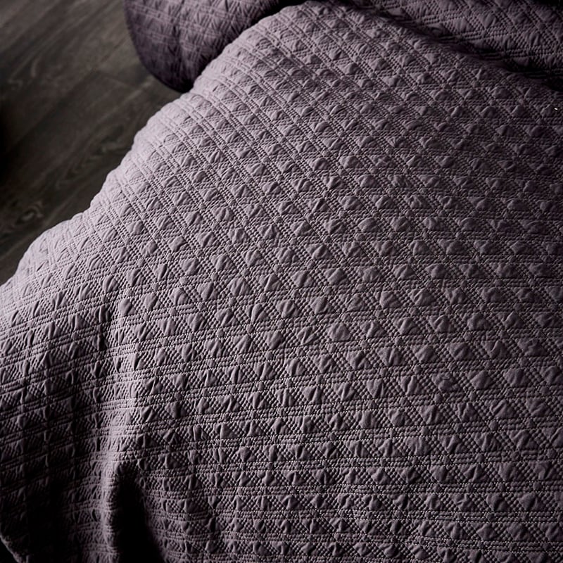 Prague Quilt Cover Coal 