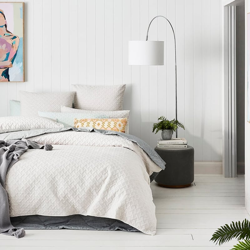 Thompson Quilted Quilt Cover Oatmeal