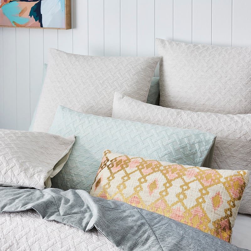 Thompson Quilted Quilt Cover Oatmeal