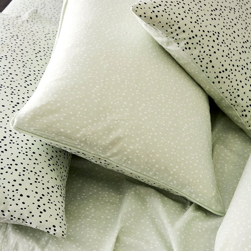 Spot Flannelette Quilt Cover Set Sky