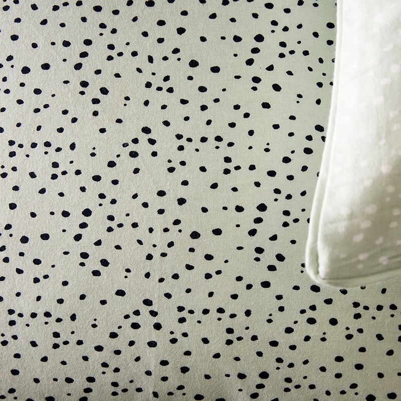 Spot Flannelette Quilt Cover Set Sky