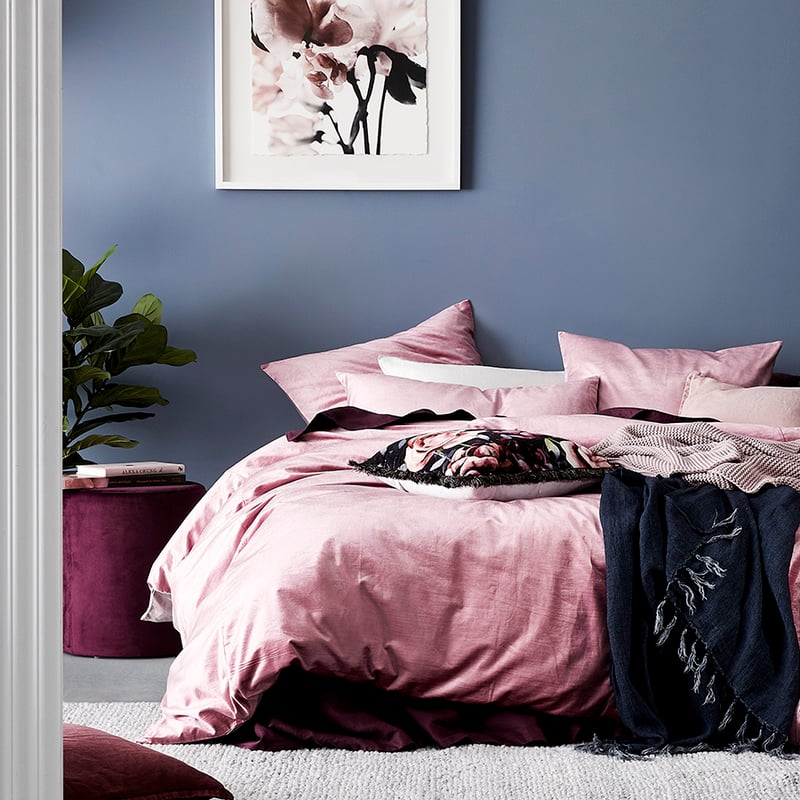 Luxe Velvet Quilt Cover Dusty Rose