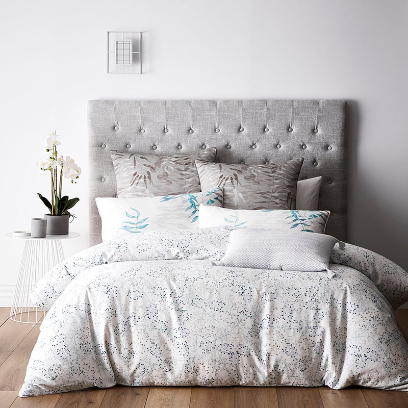 Winter Frost Quilt Cover Set Silver