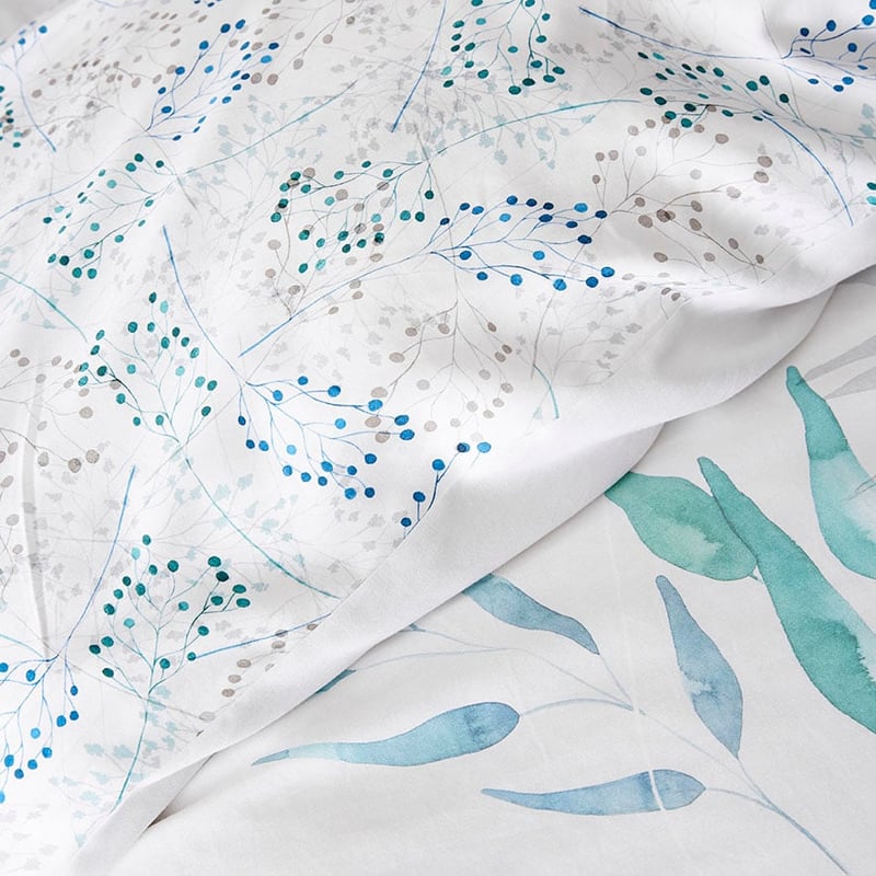 Winter Frost Quilt Cover Set Silver
