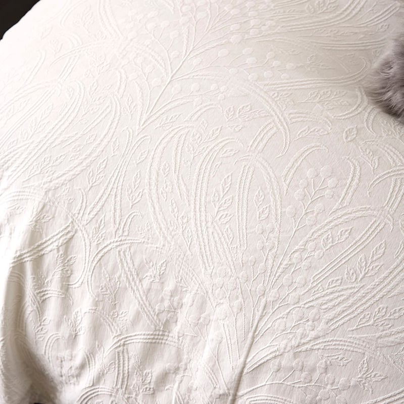 Hannah Quilt Cover White