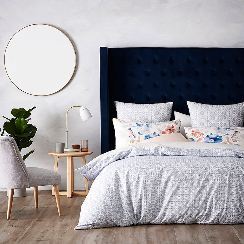 Willow Quilt Cover Set Blue