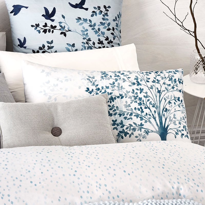 Koa Quilt Cover Set Blue