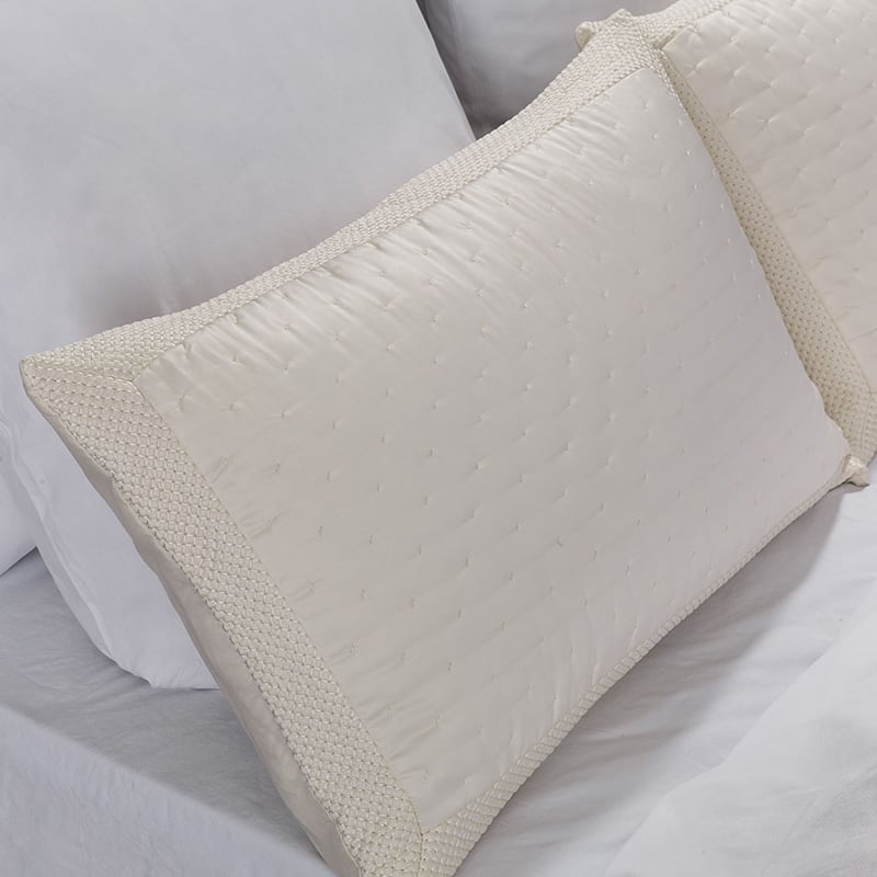 Waldorf Satin Coverlet Antique White
