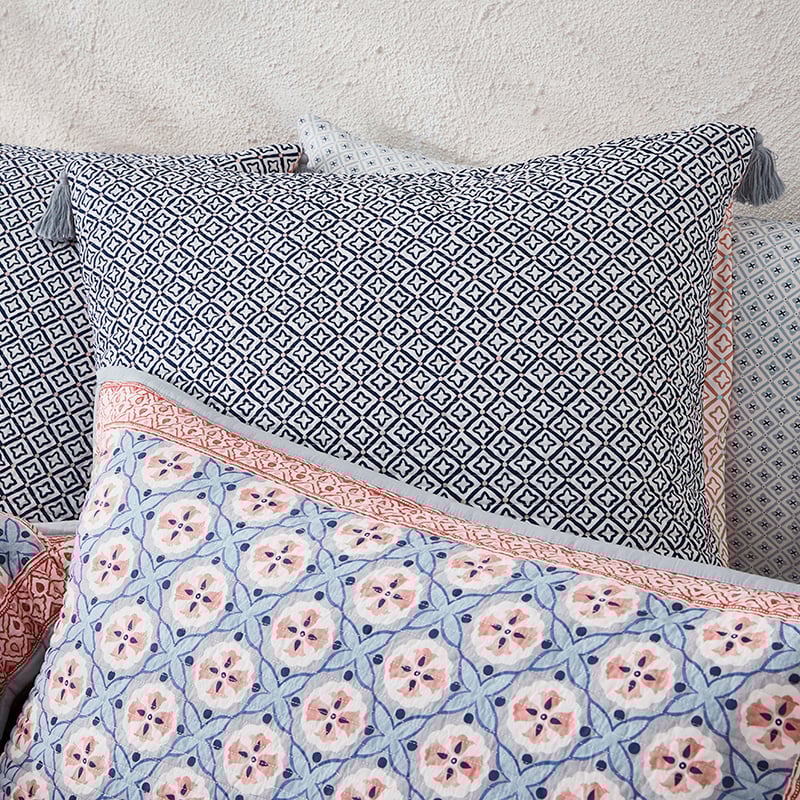 Kashmir Quilted Quilt Cover Peach