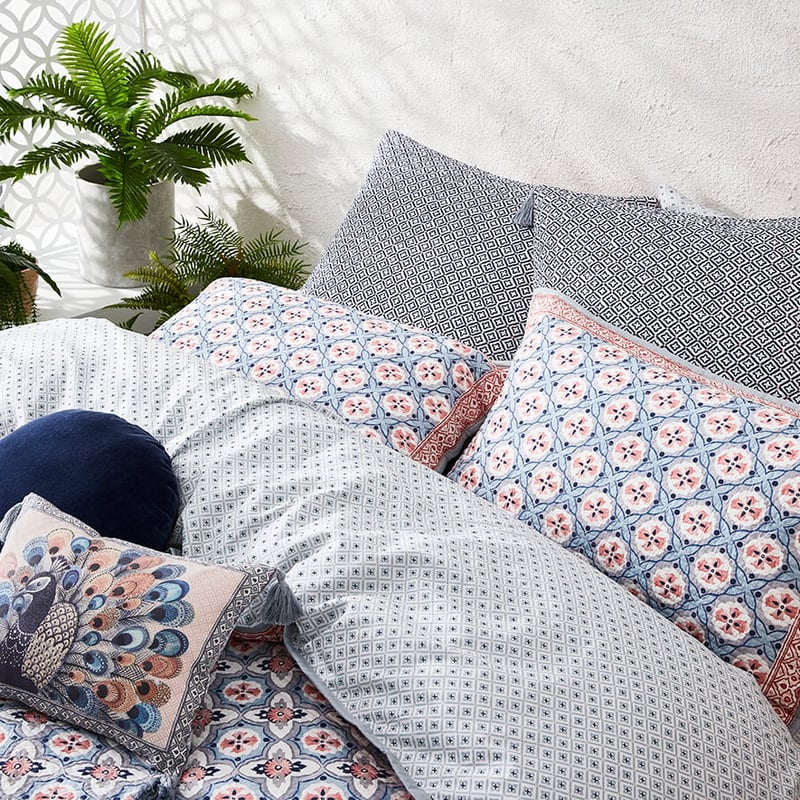 Kashmir Quilted Quilt Cover Peach