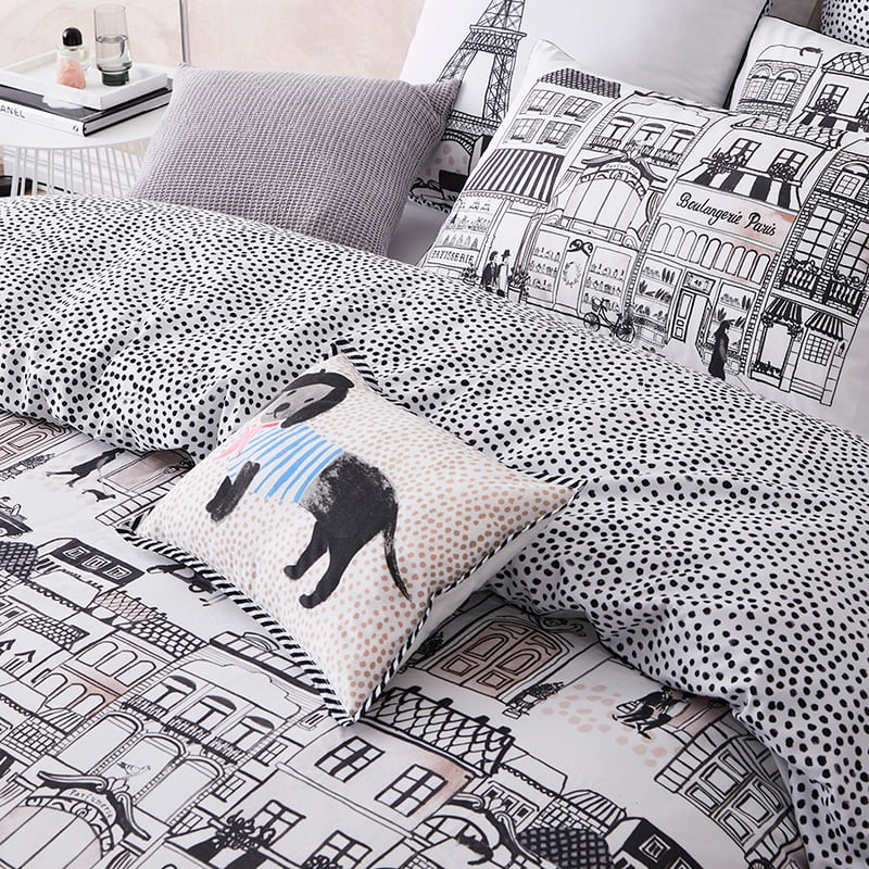 Bonjour Natural Quilt Cover Set