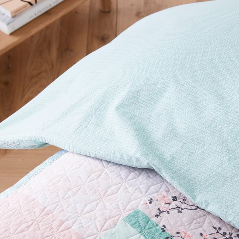 Wabi Sabi Quilted Sage Quilt Cover