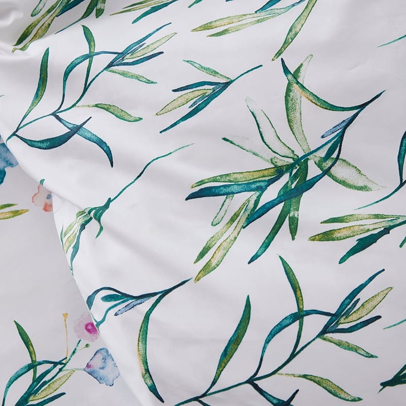 Wild Flower Quilt Cover Set White