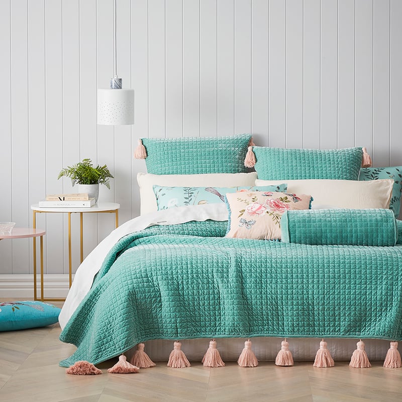 Chinoiserie Coverlet Duck Egg