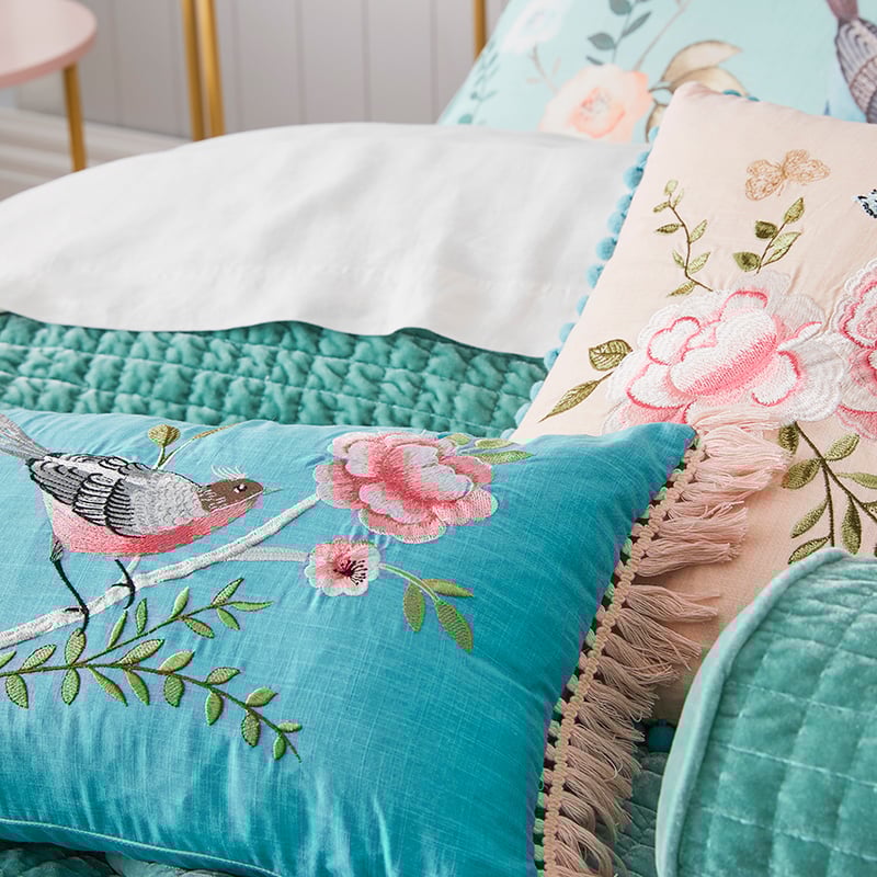 Chinoiserie Coverlet Duck Egg